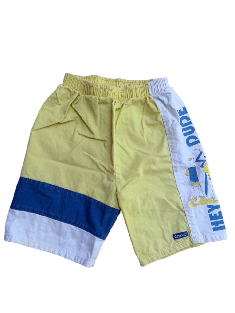 RARE Vtg 80s/90s OshKosh B’gosh "Hey Dude" Shorts | Made in USA | Kids Size 7